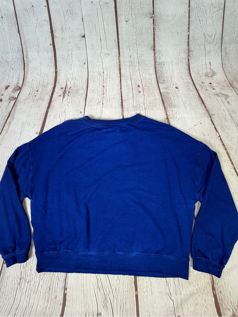 MAJESTIC FILATURES Deluxe Teeshirt blue cotton crewneck sweatshirt, size M - Picture 6 of 10